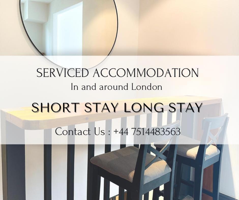 Heathrow/Ashford Hospital/Twickenham Short Stay Apartment Stanwell Екстериор снимка